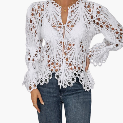 Asymmetrische Bluse für Damen