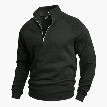 Stylischer Halfzip Strickpullover für Herren