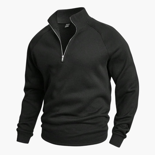 Stylischer Halfzip Strickpullover für Herren