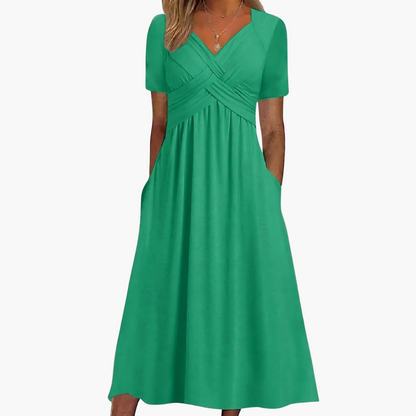 Figurfreundliches Midi Kleid für Damen