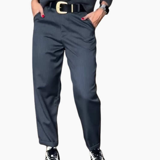 Gestreifte Stoffhose für Herren