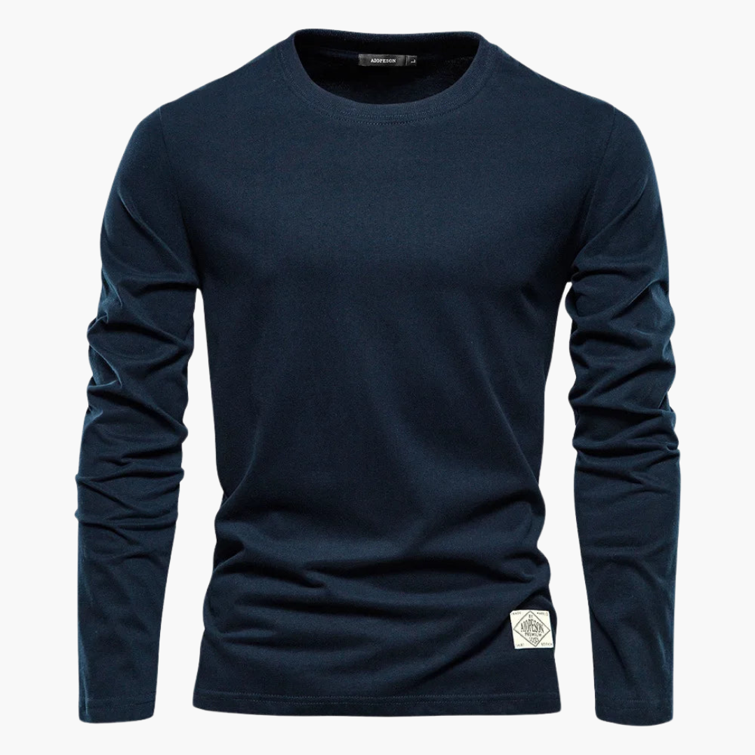 Elegantes Langarm-T-Shirt für Herren