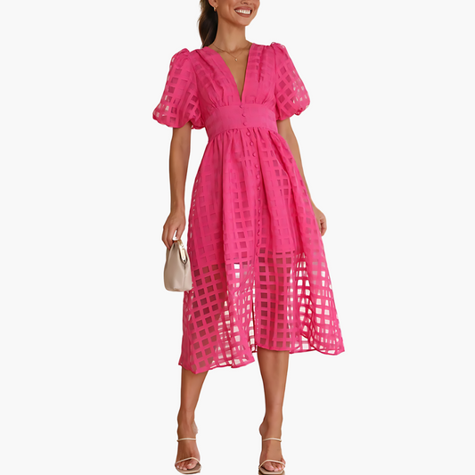 A Linie Midi Kleid für Damen