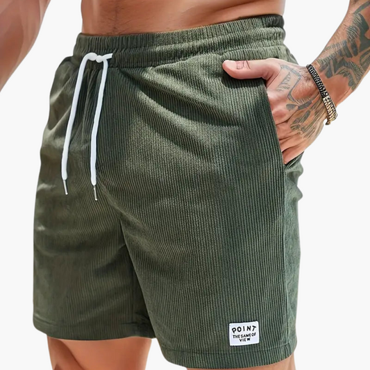Kurze Cordhose mit Taschen für Herren