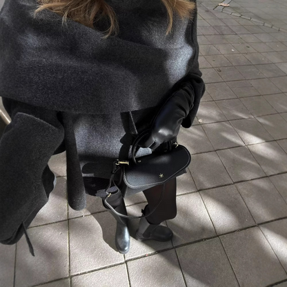 Asymmetrischer Cape-Mantel für Damen