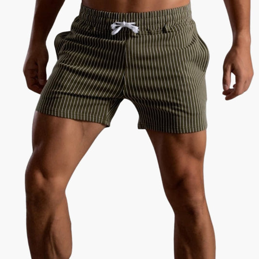 Kordelzug Gestreifte Shorts für Herren