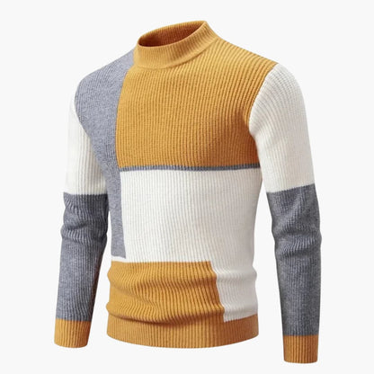 Grafik-Blockmuster Strickpullover für Herren