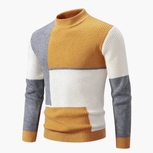 Grafik-Blockmuster Strickpullover für Herren