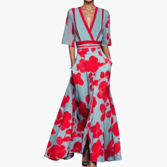 Blumen Maxi Kleid für Damen
