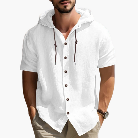 Kurzarm Kapuzen Shirt für Herren