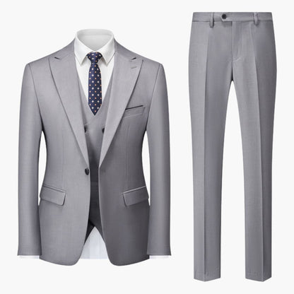 Dreiteiliger Slim-Fit Herrenanzug