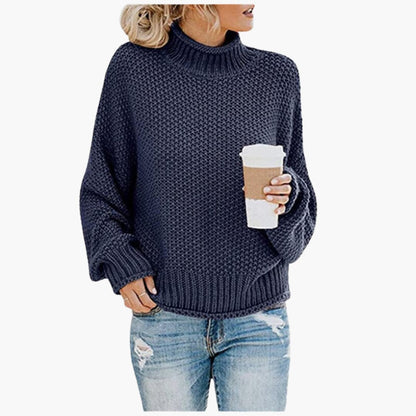 Klassischer Rippstrickpullover für Damen