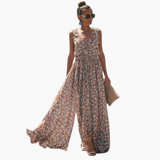 Boho Floral Maxi Kleid für Damen