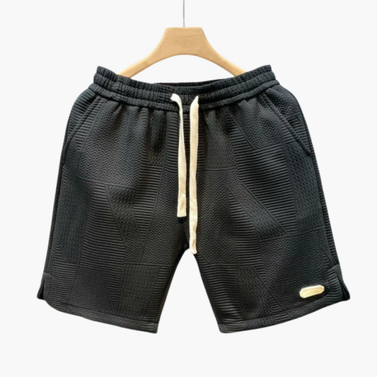 Gemusterte Shorts mit Bund für Herren