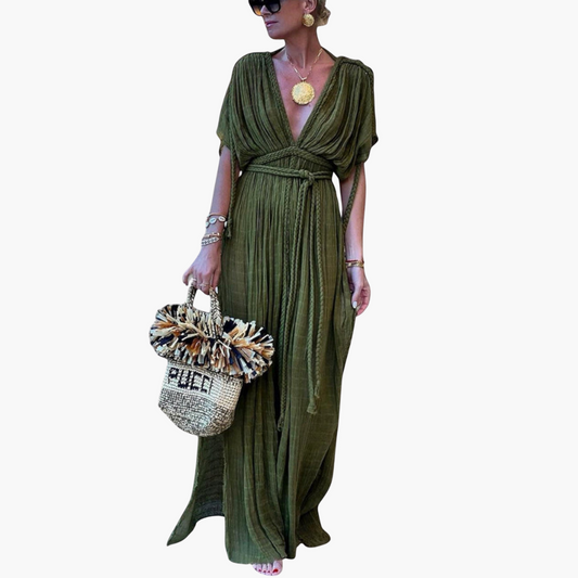 Wickel Kimono Maxikleid für Damen