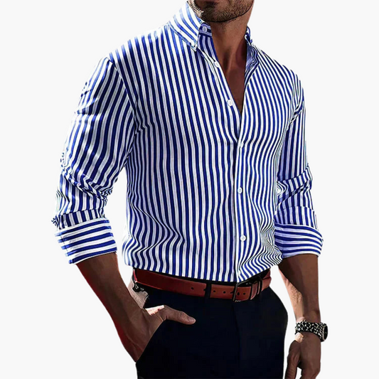 Gestreiftes Slim Fit Hemd für Herren