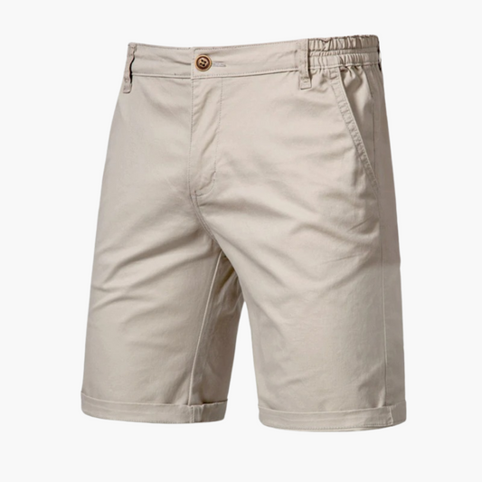 Bundfalten Shorts mit Umschlag für Herren
