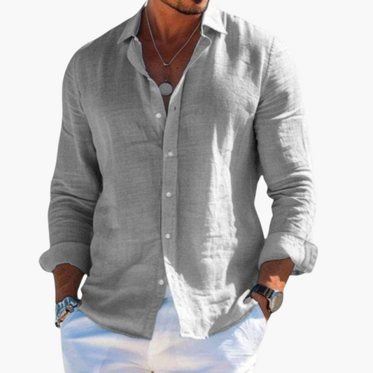 Slim Fit Langarmhemd für Herren