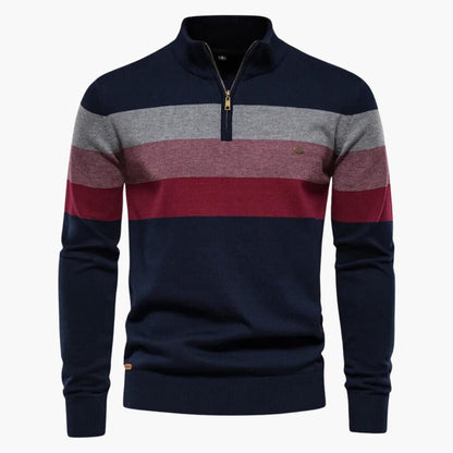 Viertelreißverschluss Pullover für Herren