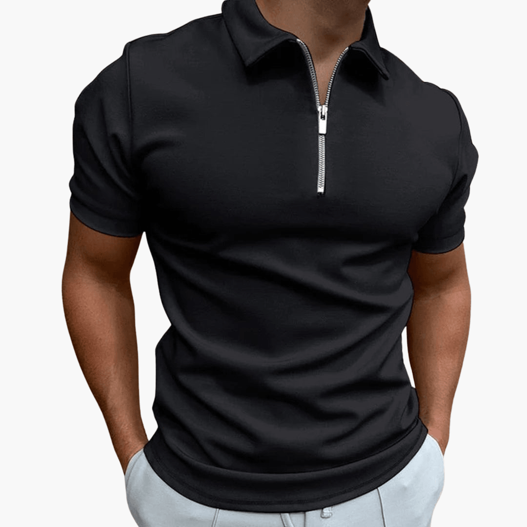 Zip Polohemd für Herren