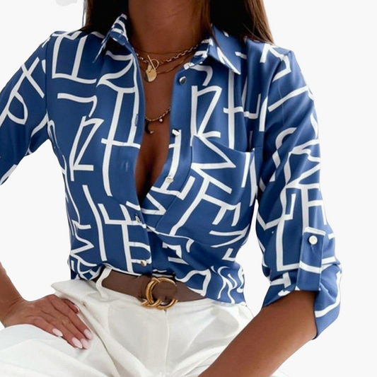 Klassischer Kragen Bluse für Damen