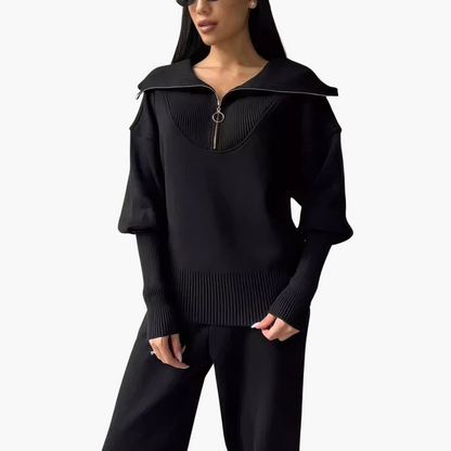 Minimalistisches Set mit Hose für Damen