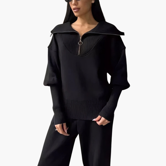 Minimalistisches Set mit Hose für Damen