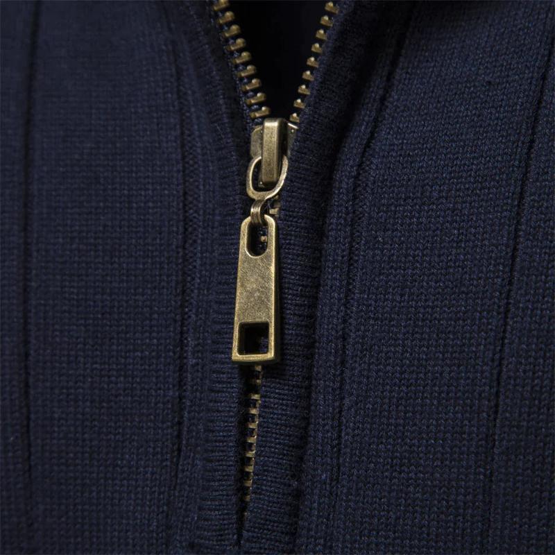 Gerippter Pullover Slim Fit für Herren