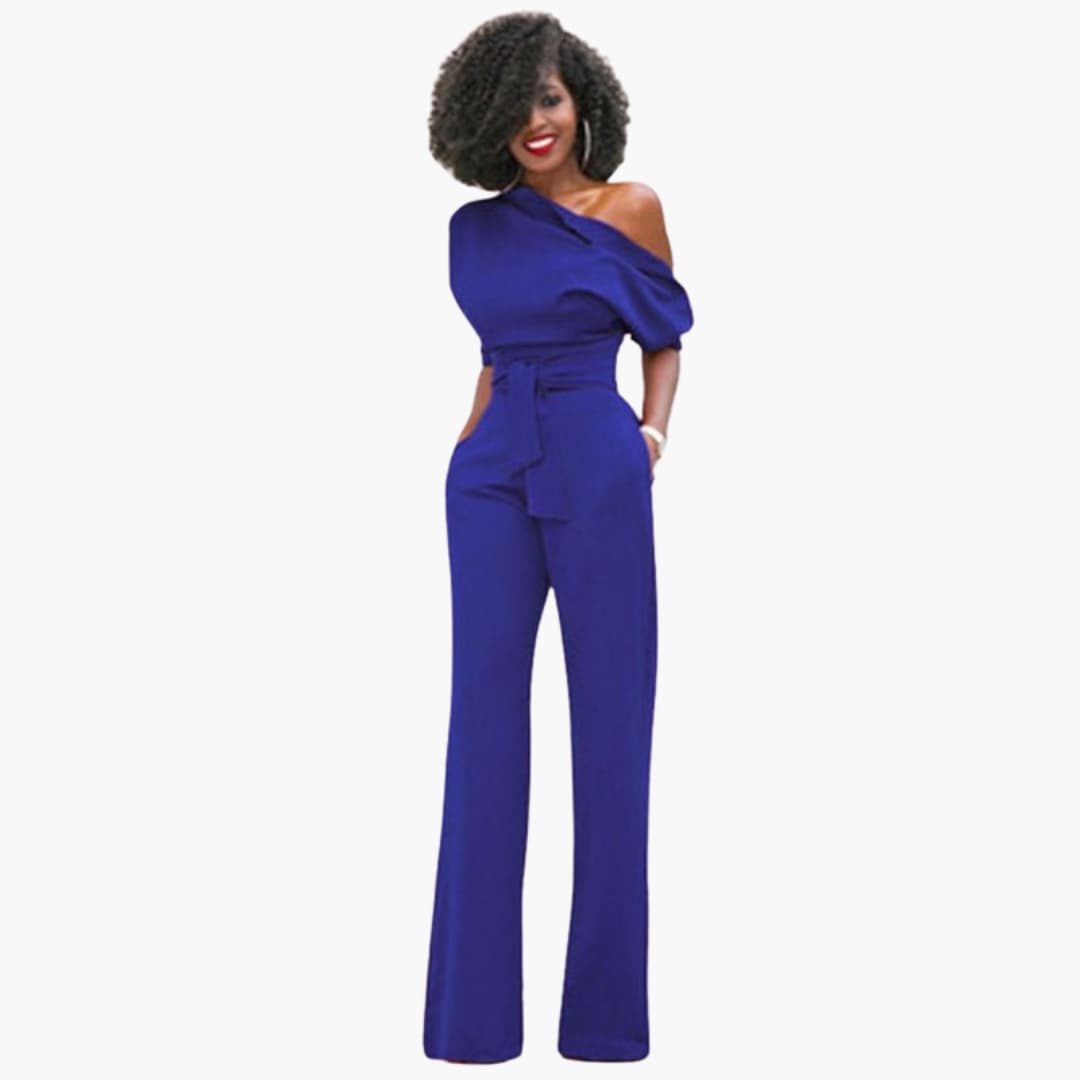 One-Schulter Overall mit Gürtel für Damen