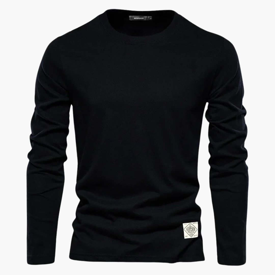 Elegantes Langarm-T-Shirt für Herren