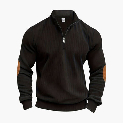 Klassischer Halbzip Strickpullover für Herren