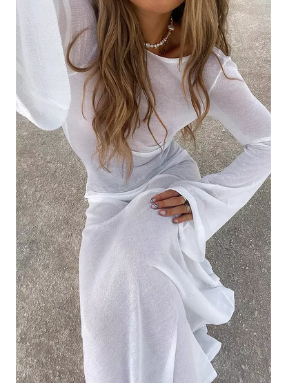 Strandkleid mit offenem Rücken