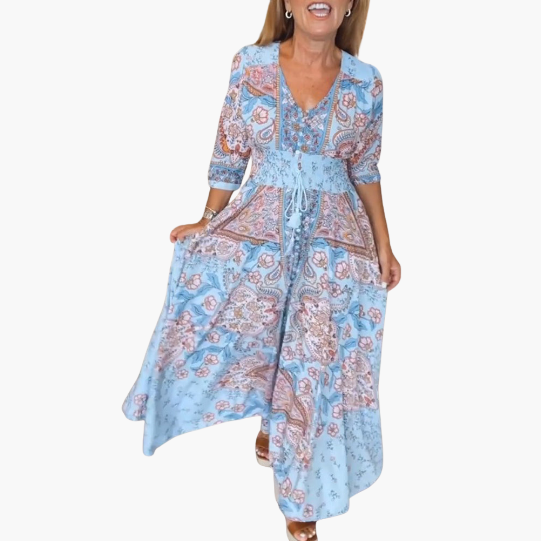 Boho Pattern Maxi Kleid für Damen