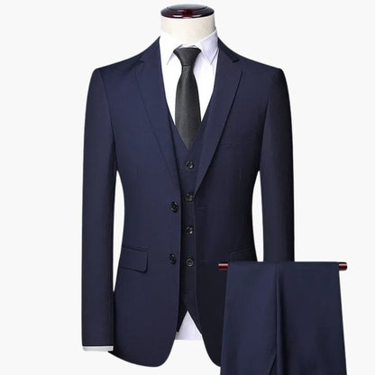 3-teiliger Slim Fit Anzug für Herren