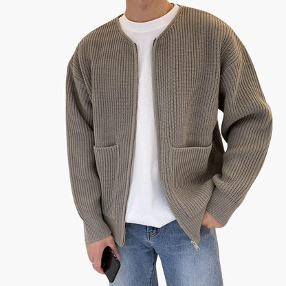 Gestrickte Strickjacke für Herren