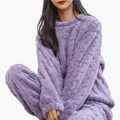 Fleece Schlafanzug Set für Damen