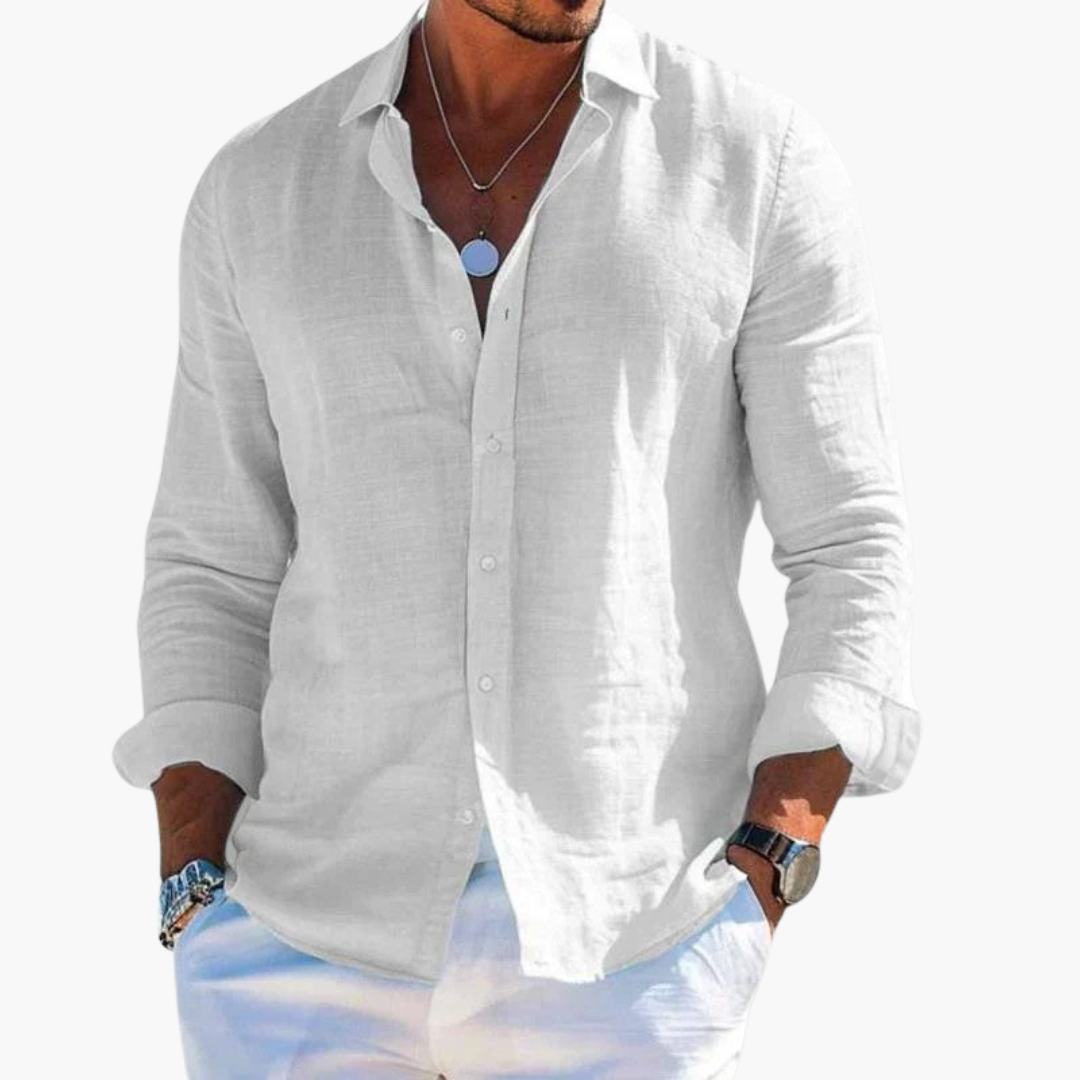 Slim Fit Langarmhemd für Herren