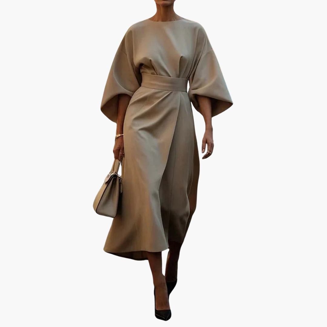 Gürtel Midikleid für Damen