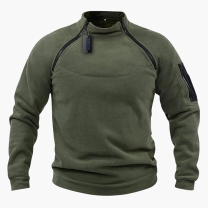 Fleece Pullover mit Reißverschluss für Herren