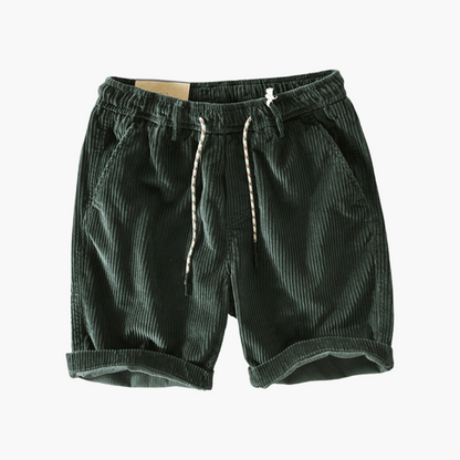 Gerippte Shorts mit Kordelzug für Herren