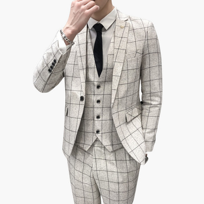 Modern Fit 3-Teiler Anzug für Herren