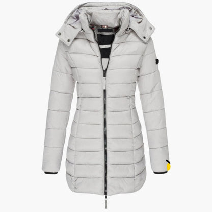 Gesteppt Gefütterte Kapuzenjacke für Damen