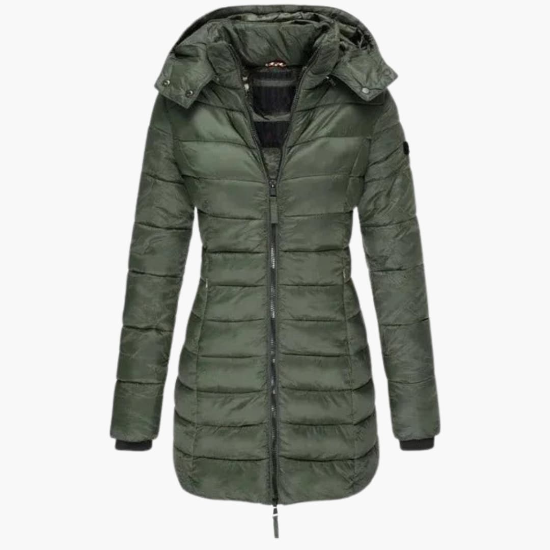 Daunenjacke mit Stehkragen für Damen