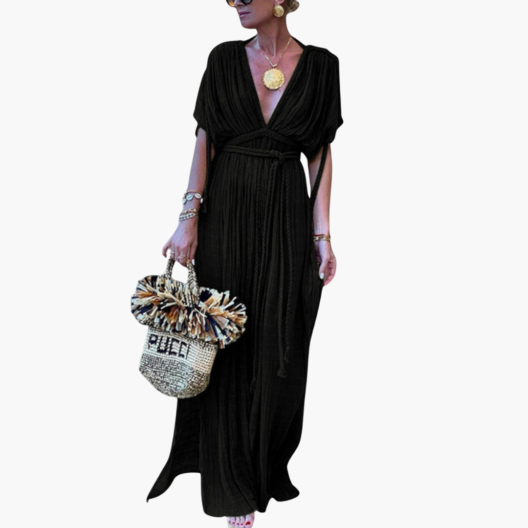 Wickel Kimono Maxikleid für Damen