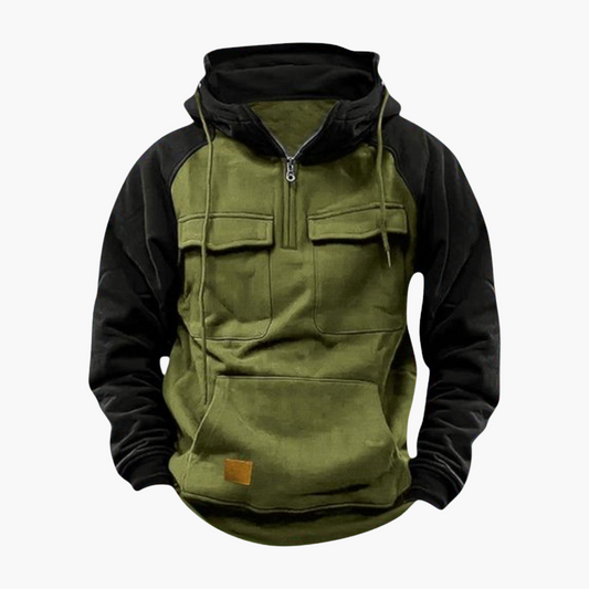 Halb-Zip Kapuzenpullover für Herren
