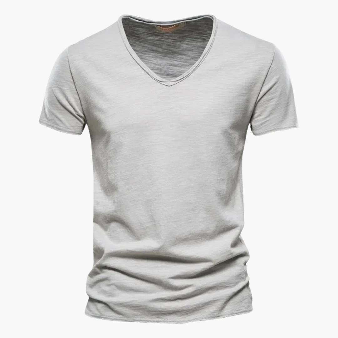 V-Ausschnitt Slim Fit T-Shirt für Herren