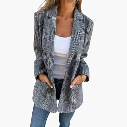 Kariertes Blazer für Damen