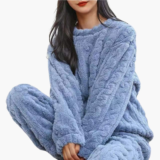 Fleece Schlafanzug Set für Damen