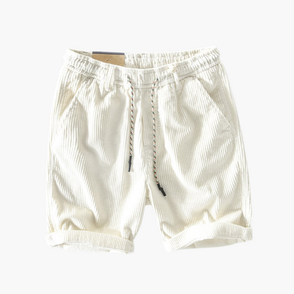 Gerippte Shorts mit Kordelzug für Herren
