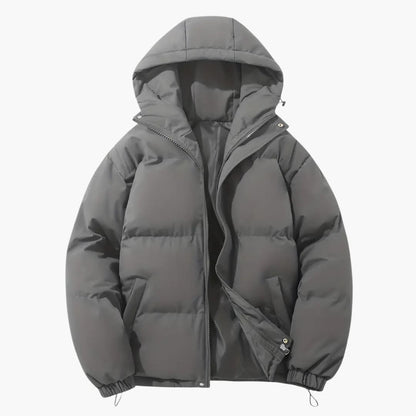 Gefütterte Kapuzen-Winterjacke für Herren